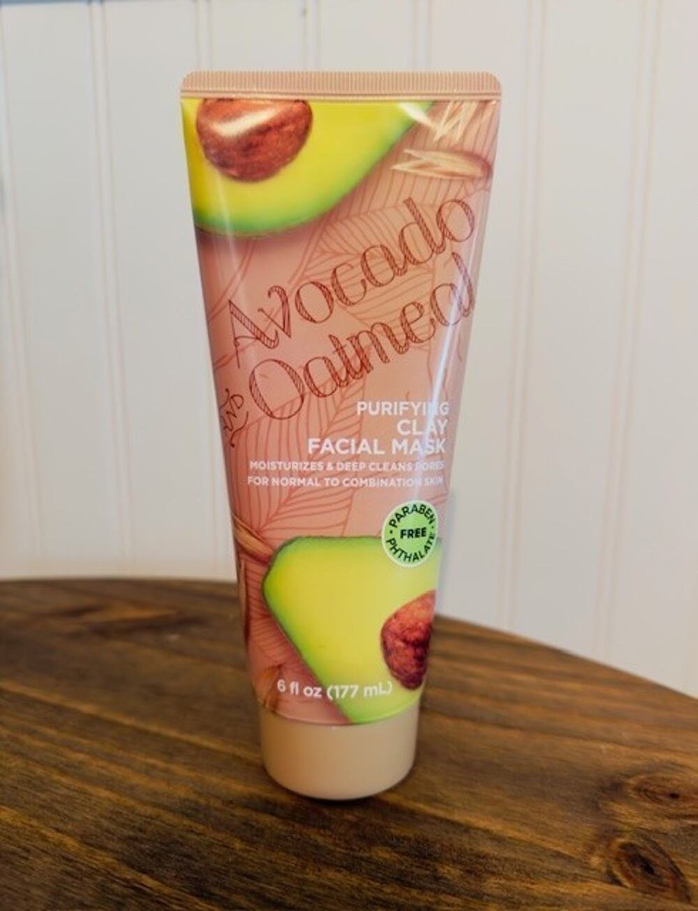 Avocado & Oatmeal Purifying Clay Facial Mask For Normal To Combination Skin 6 Oz